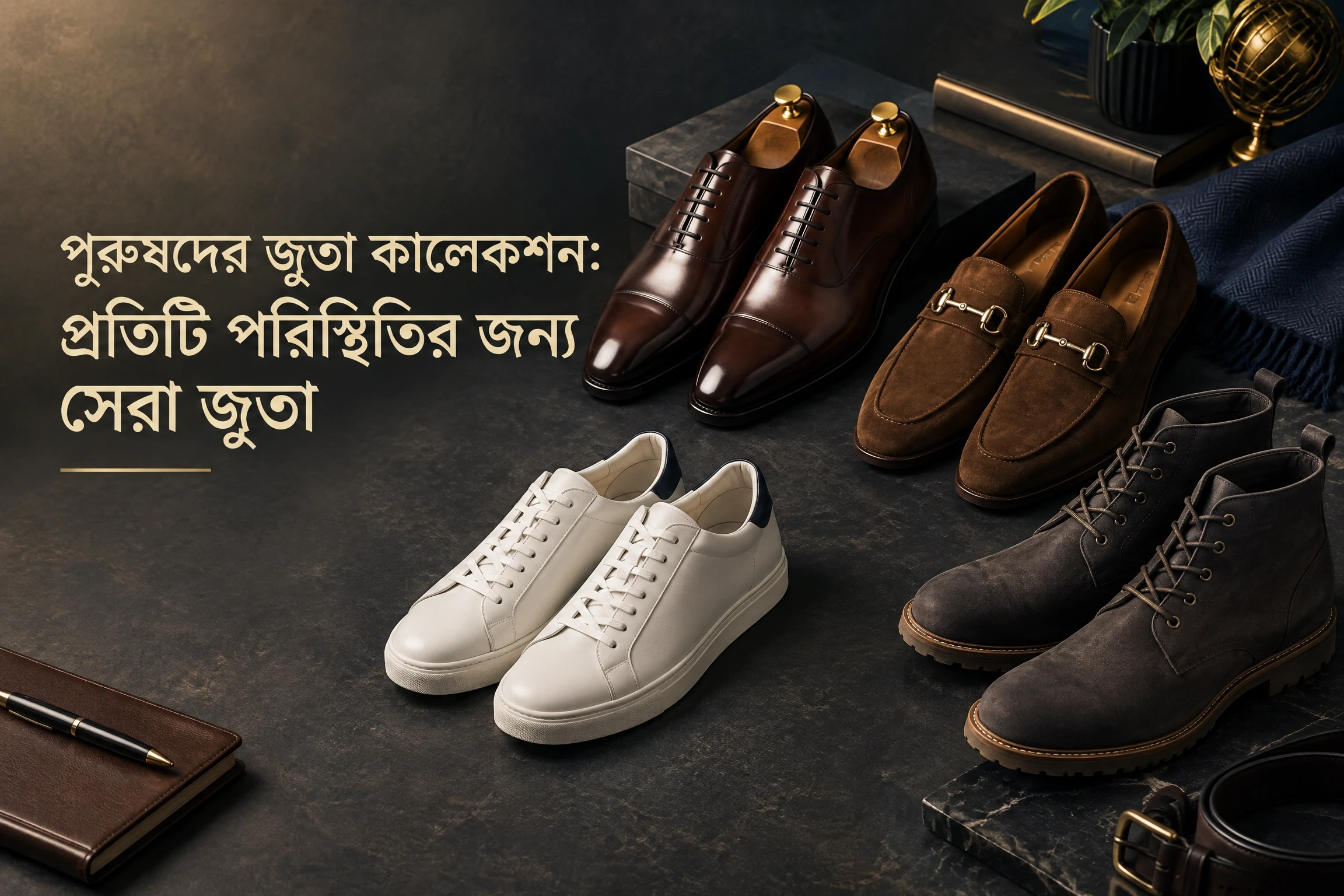 পুরুষদের জুতা কালেকশন: প্রতিটি পরিস্থিতির জন্য সেরা জুতা
